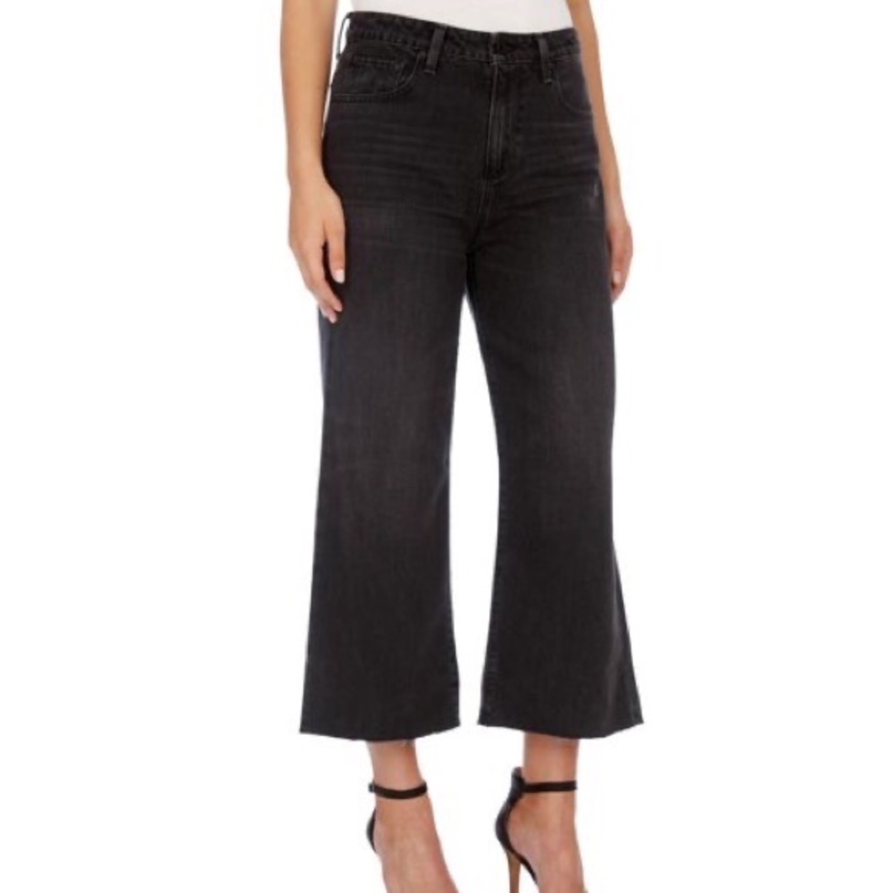 Lucky Brand High Rise Wide Leg Cropped Jeans 26